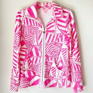 Lilly Pulitzer Leona Yacht Sea Full Zip